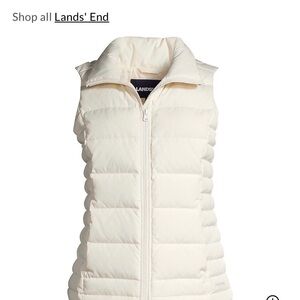 Lands’ End Women’s Petite Down Puffer Vest XLP NWT